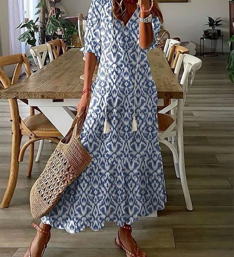 Luna | Sukienka midi boho na luz | Iwona Warszawa
