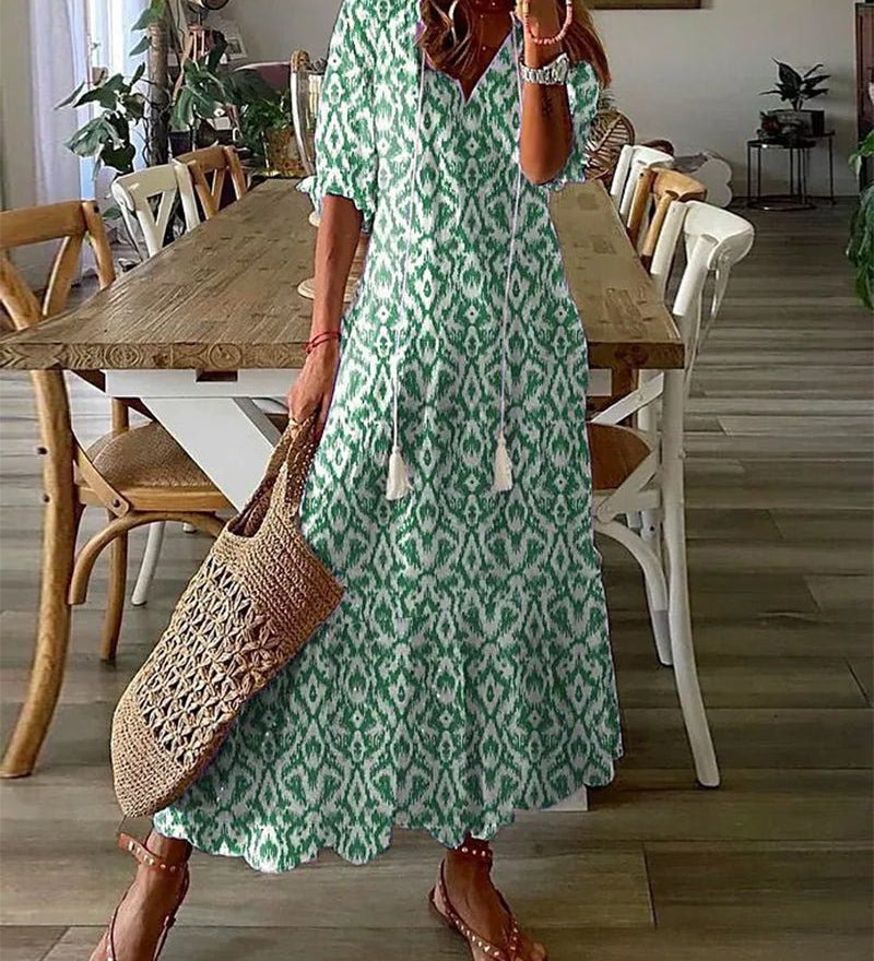 Luna | Sukienka midi boho na luz - widok 2