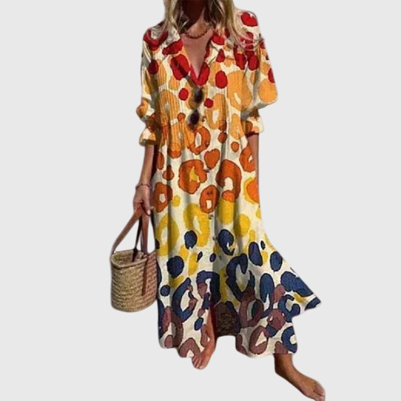 Zariah | Elegancka sukienka maxi w stylu boho - widok 3