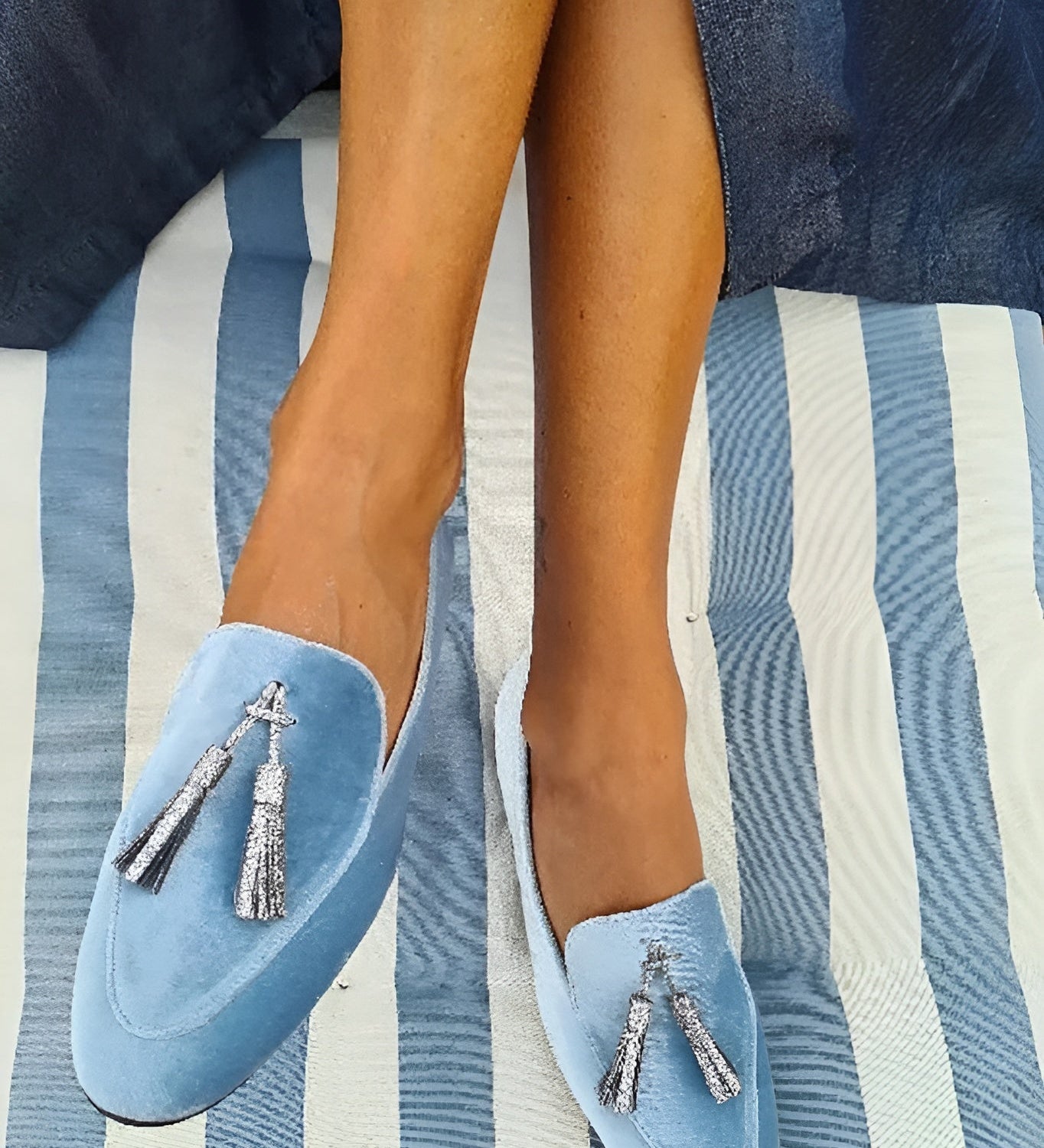 Chloé™ | Szykowne zamszowe mokasyny - widok 2