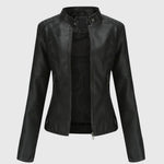 Giorgina™ - Elegancka damska kurtka skórzana | Iwona Warszawa
