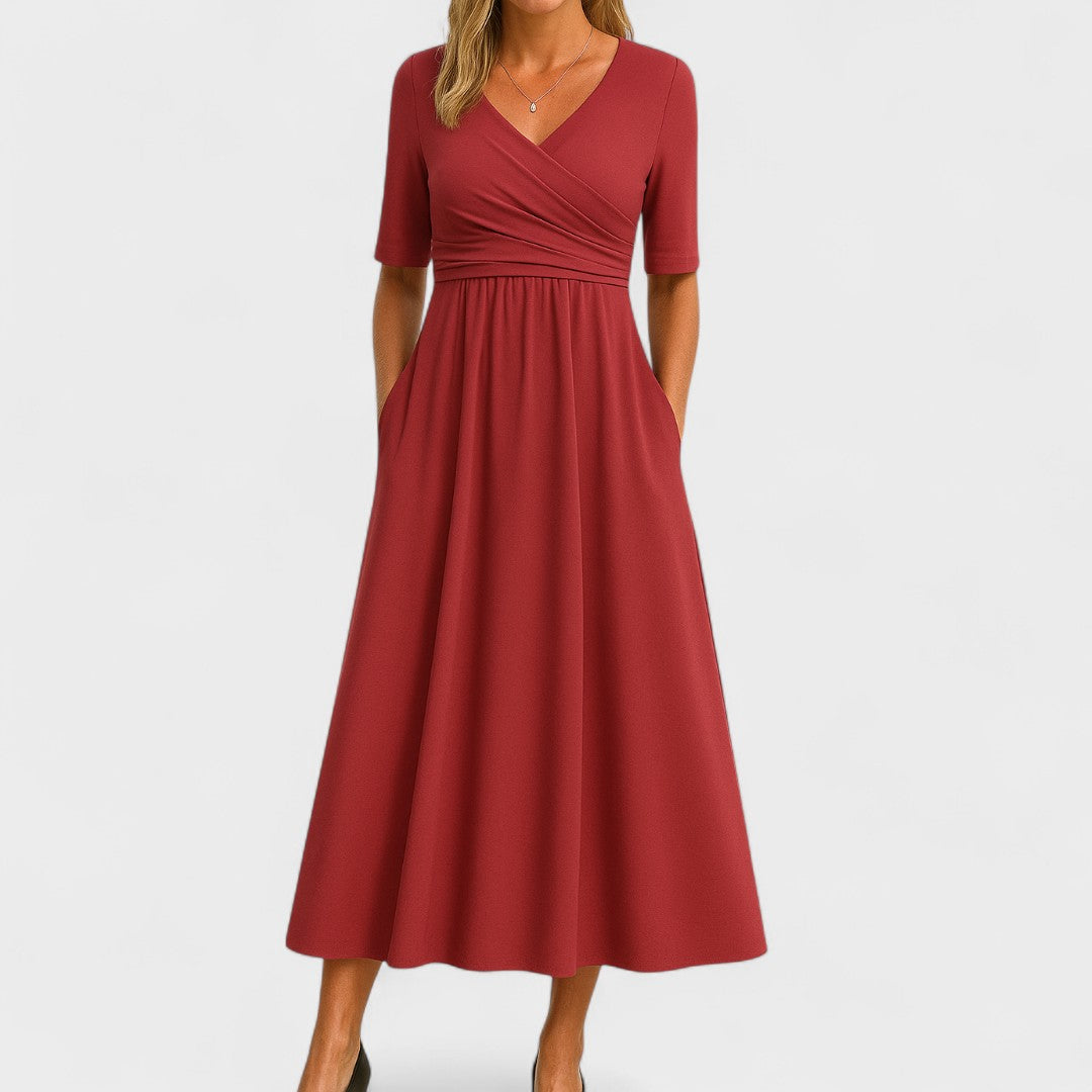Ida | Elegancka sukienka midi - widok 5