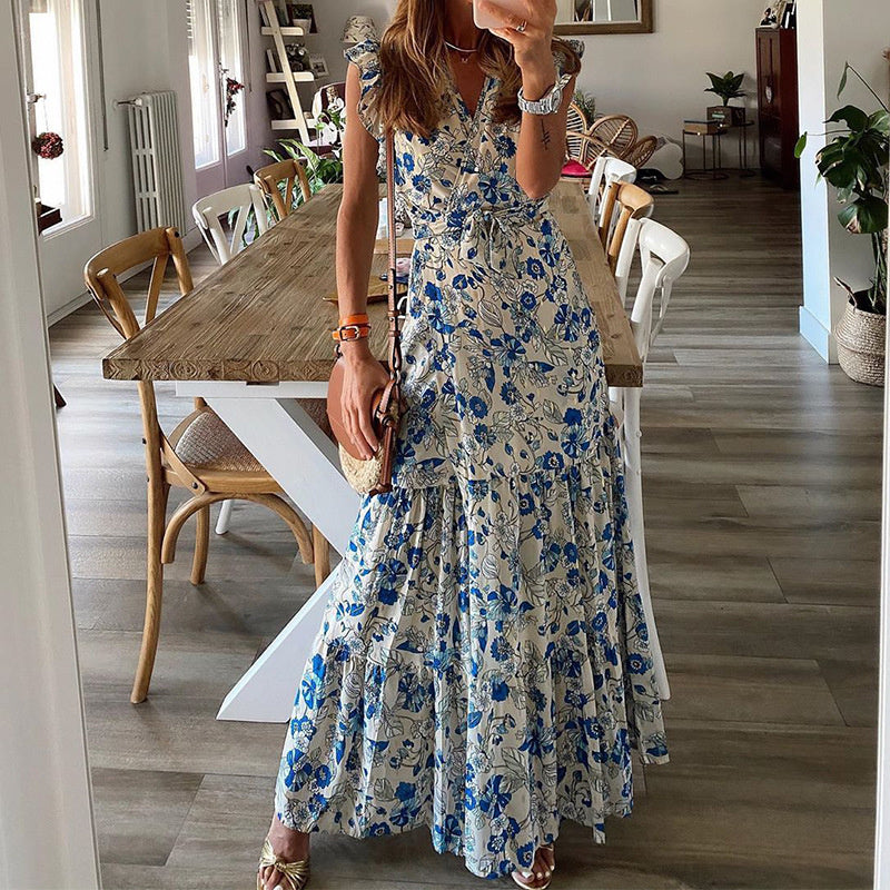 Shera - Sukienka maxi w kwiaty | Iwona Warszawa