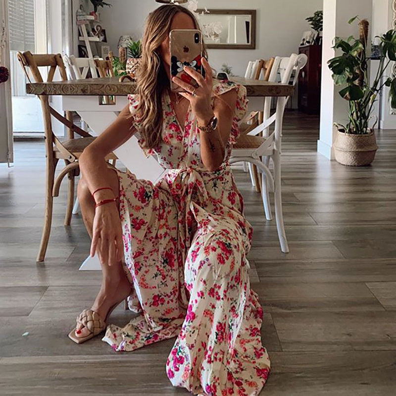 Shera - Sukienka maxi w kwiaty - widok 3