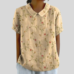 Top w kwiaty, elegancki komfort S | Iwona Warszawa