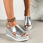 Baylie - Stylowe metaliczne sandały | Iwona Warszawa