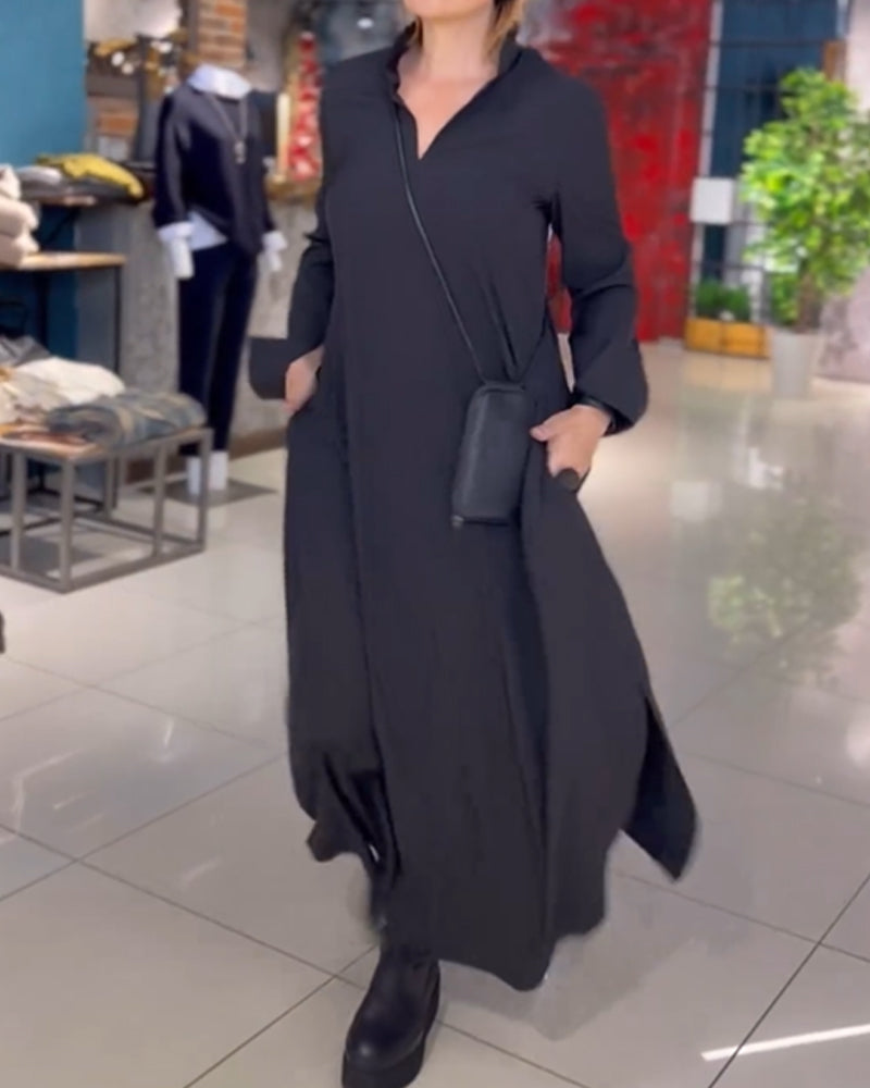Sylvie - Luźna sukienka maxi - widok 5