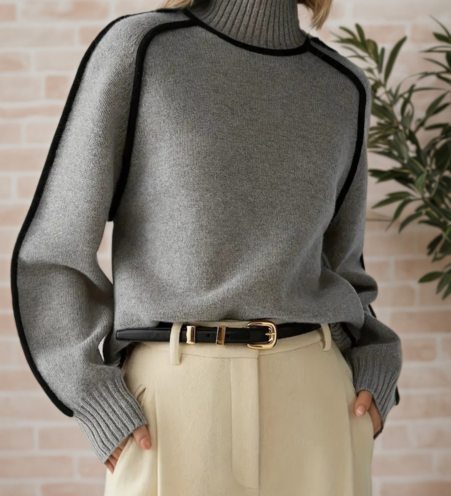 Donna | Elegancki sweter ze stójką - widok 3