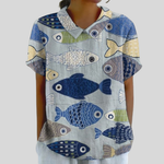 Top w kwiaty, elegancki komfort S | Iwona Warszawa