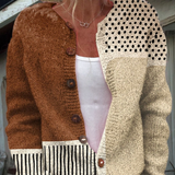 Petra | Jesienny kardigan w stylu patchwork
