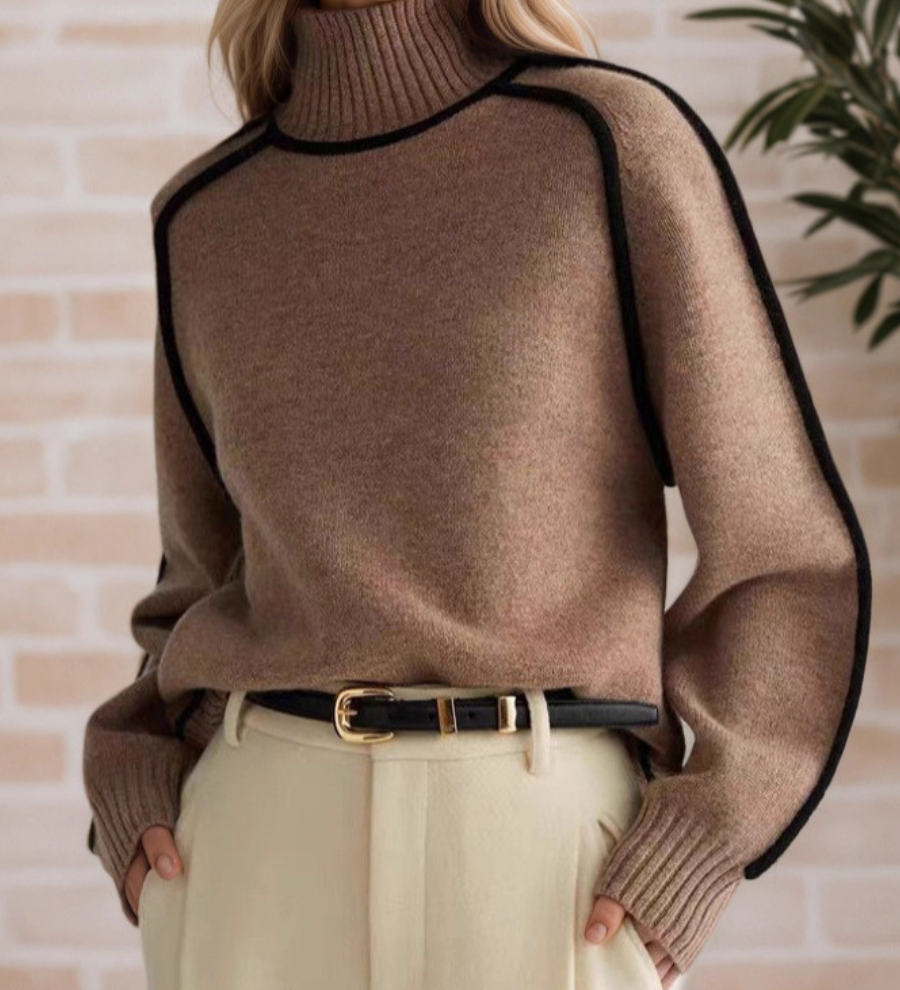 Donna | Elegancki sweter ze stójką - widok 2