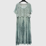 Indigo | Elegancka sukienka midi w kwiaty - widok 9
