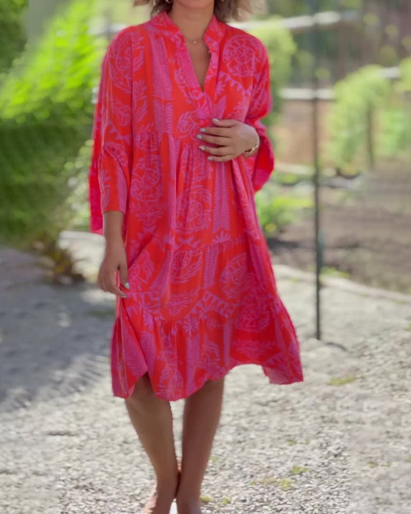 Joyce - Elegancka sukienka boho chic - widok 2