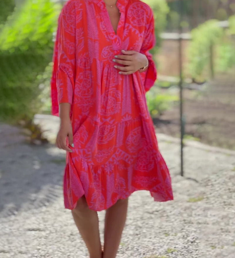 Joyce - Elegancka sukienka boho chic - widok 2