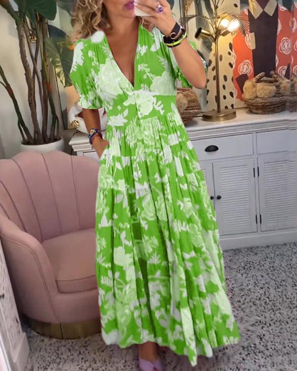 Floriana - Sukienka w żywe kwiaty - widok 10