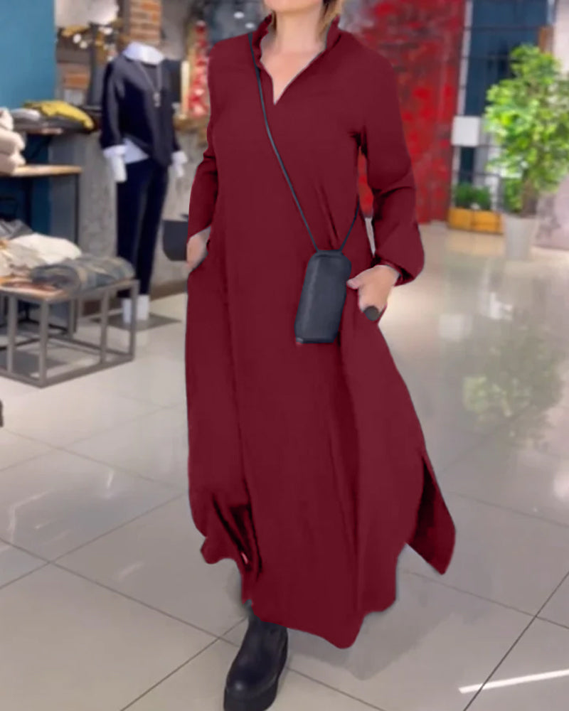 Sylvie - Luźna sukienka maxi - widok 6