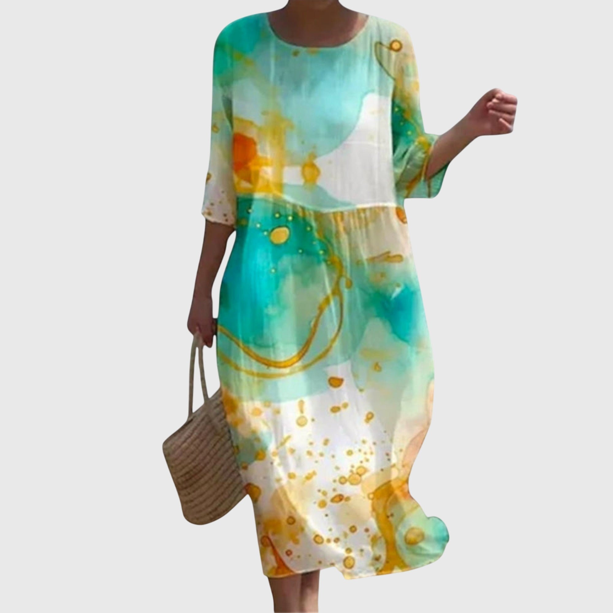 Hayley™ | Elegancka sukienka maxi w kwiaty - widok 2