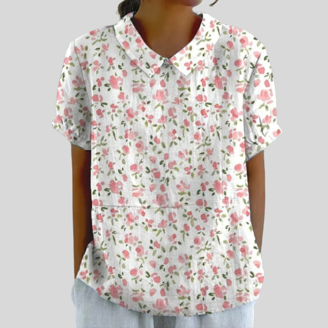 Elegancki kwiatowy top | Iwona Warszawa