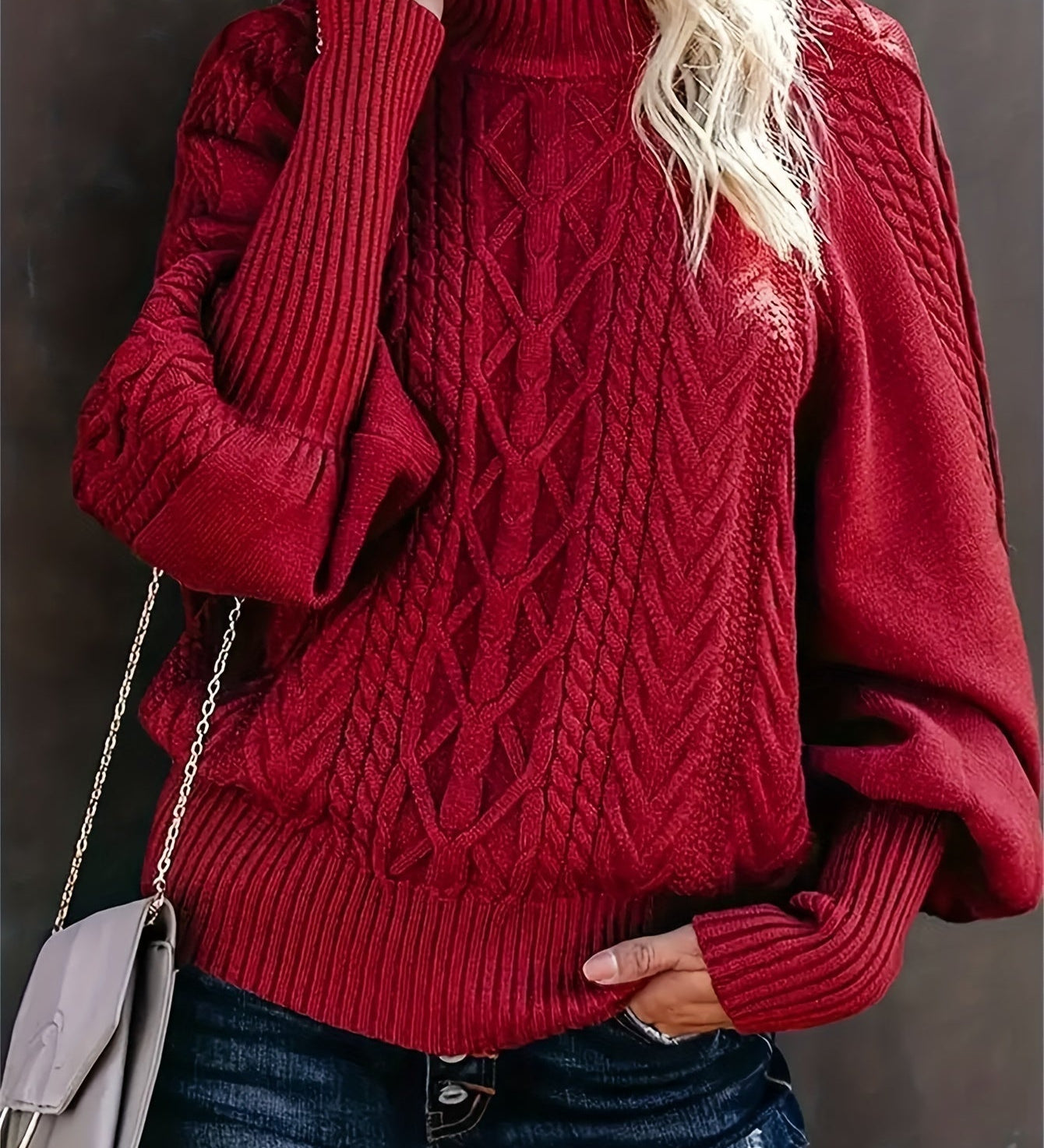 Lory | Długi sweter casual z długim rękawem - widok 2