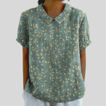 Top w kwiaty, elegancki komfort S | Iwona Warszawa