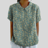 Top w kwiaty, elegancki komfort S | Iwona Warszawa