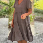 Bexley - Letnia sukienka casual z dekoltem V - widok 5