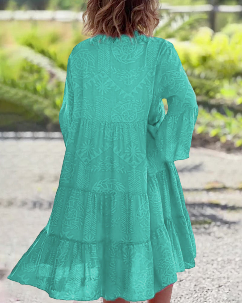 Joyce - Elegancka sukienka boho chic - widok 6