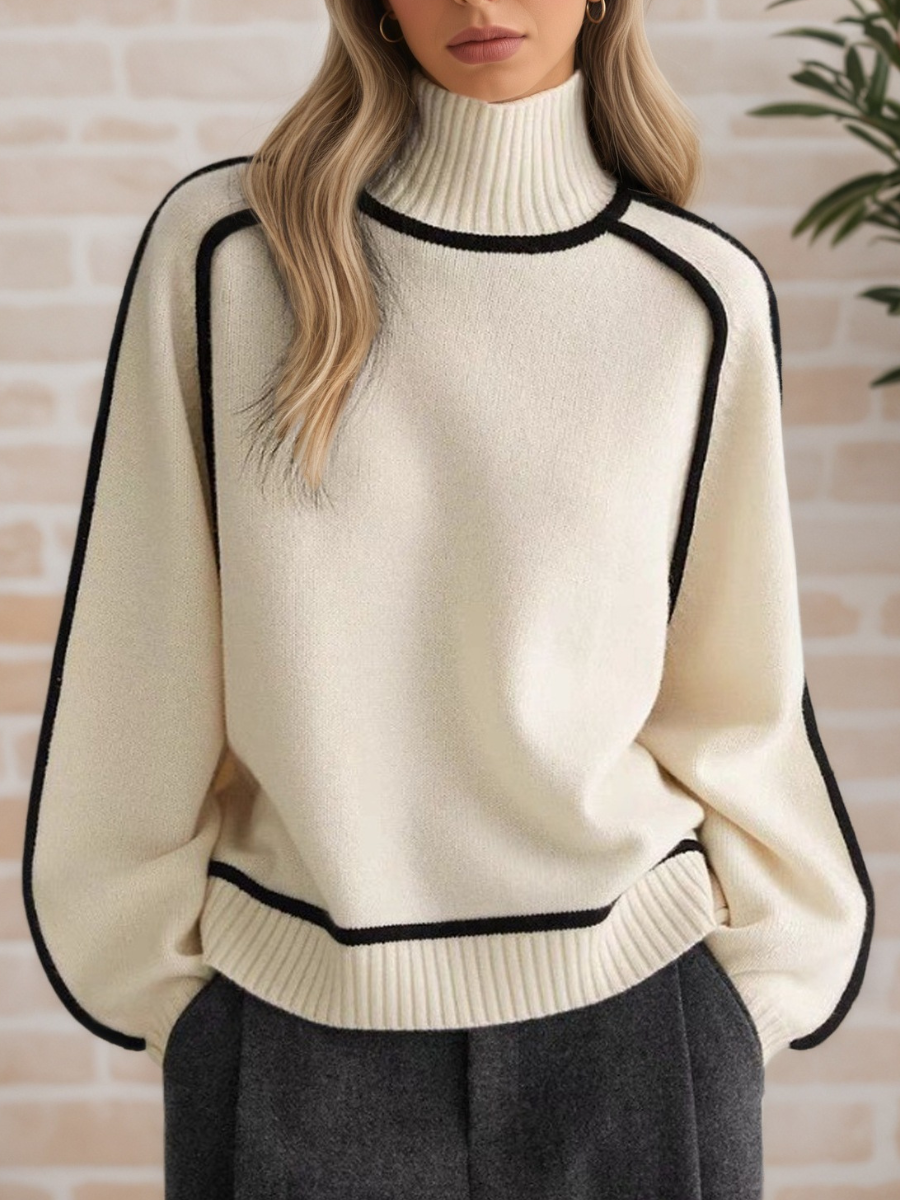 Donna | Elegancki sweter ze stójką - widok 4
