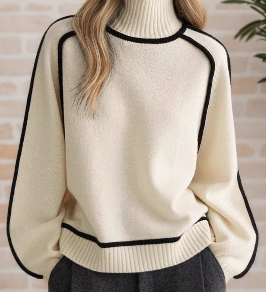 Donna | Elegancki sweter ze stójką - widok 4