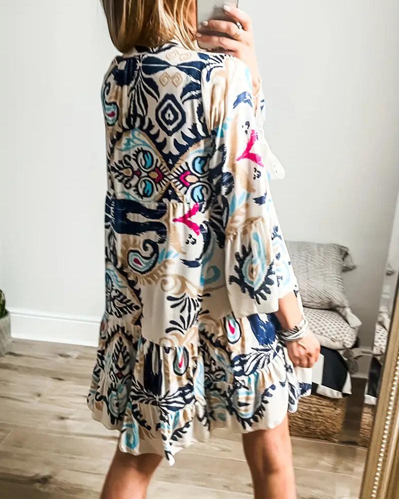 Veronique - Tunikowa sukienka boho - widok 2