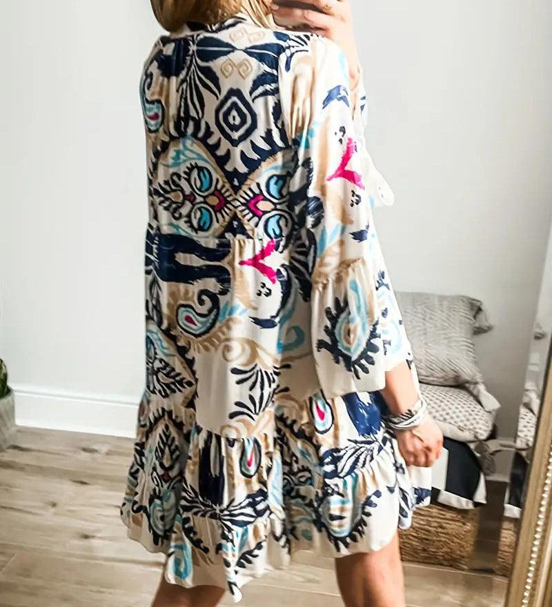 Veronique - Tunikowa sukienka boho - widok 2
