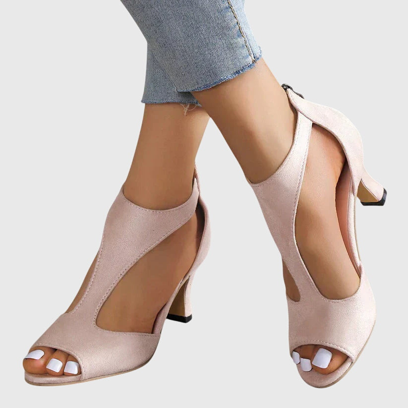 Delfina™ | Ortopedyczne buty na obcasie, różowe | Iwona Warszawa