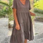 Bexley - Letnia sukienka casual z dekoltem V - widok 4