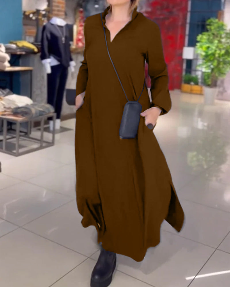 Sylvie - Luźna sukienka maxi - widok 8