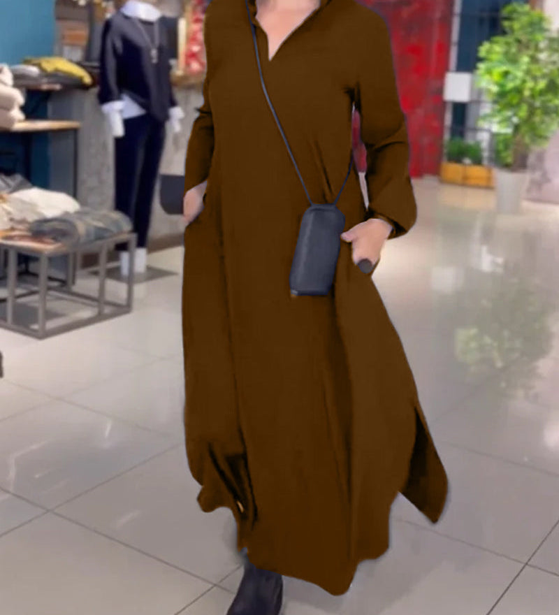 Sylvie - Luźna sukienka maxi - widok 8