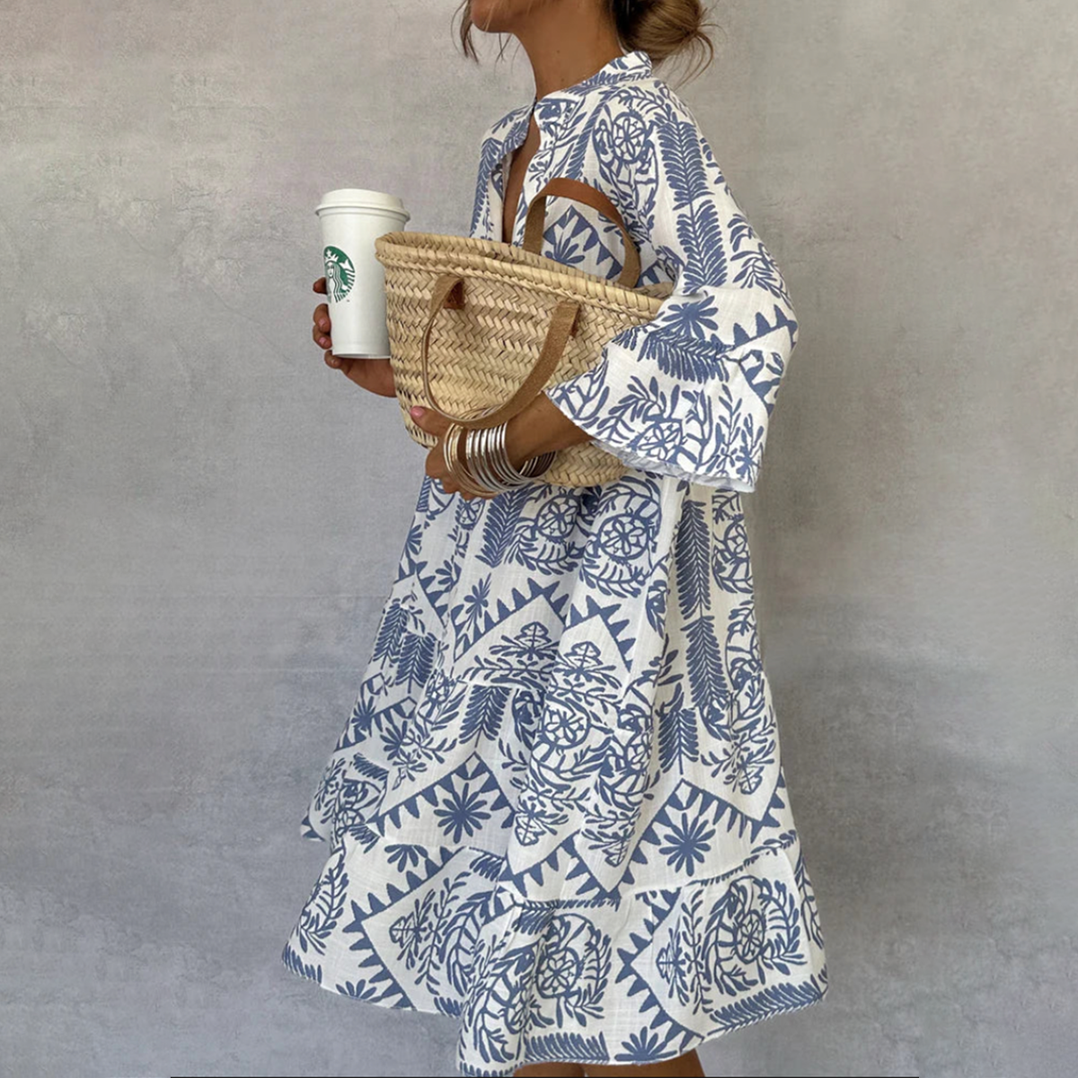 Fiorelia - Tunikowa sukienka boho casual | Iwona Warszawa