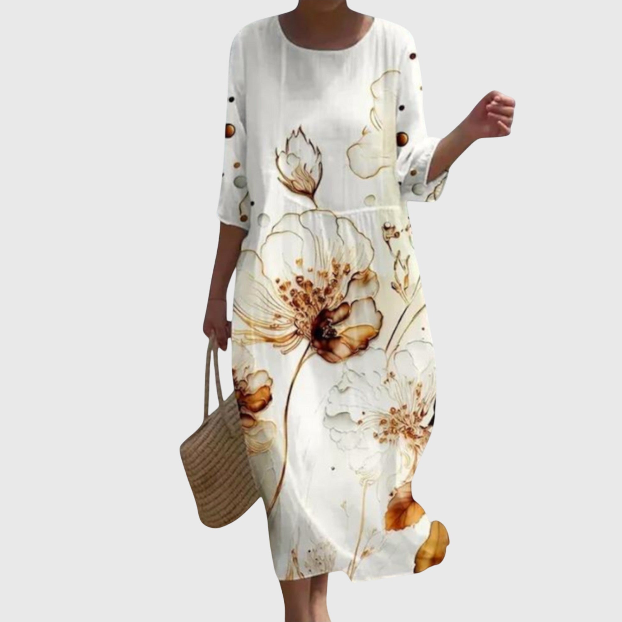 Hayley™ | Elegancka sukienka maxi w kwiaty - widok 5