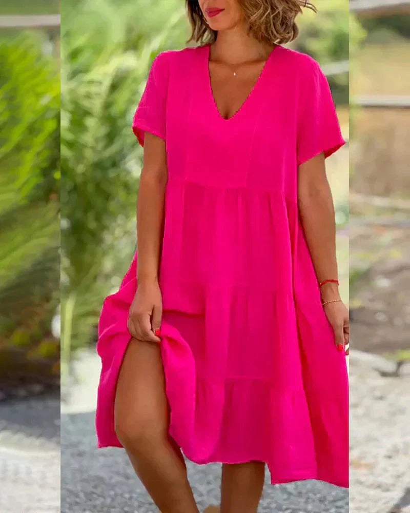 Bexley - Letnia sukienka casual z dekoltem V | Iwona Warszawa