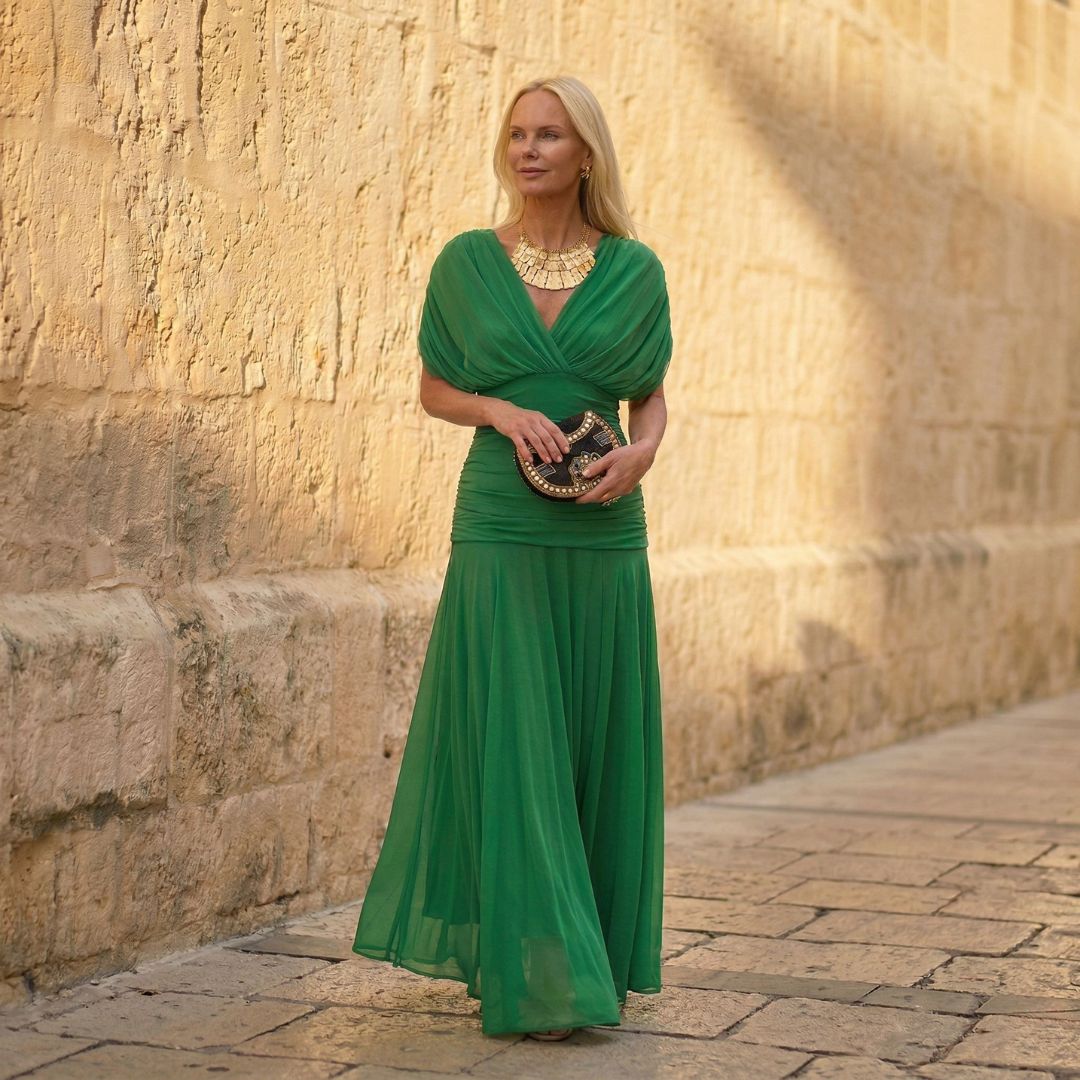 Sienna | Elegancka zielona sukienka | Iwona Warszawa