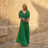 Sienna | Elegancka zielona sukienka | Iwona Warszawa