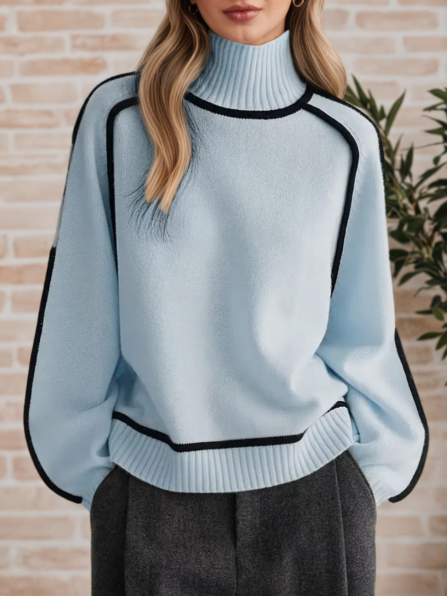 Donna | Elegancki sweter ze stójką - widok 6