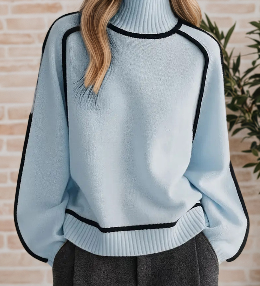 Donna | Elegancki sweter ze stójką - widok 6