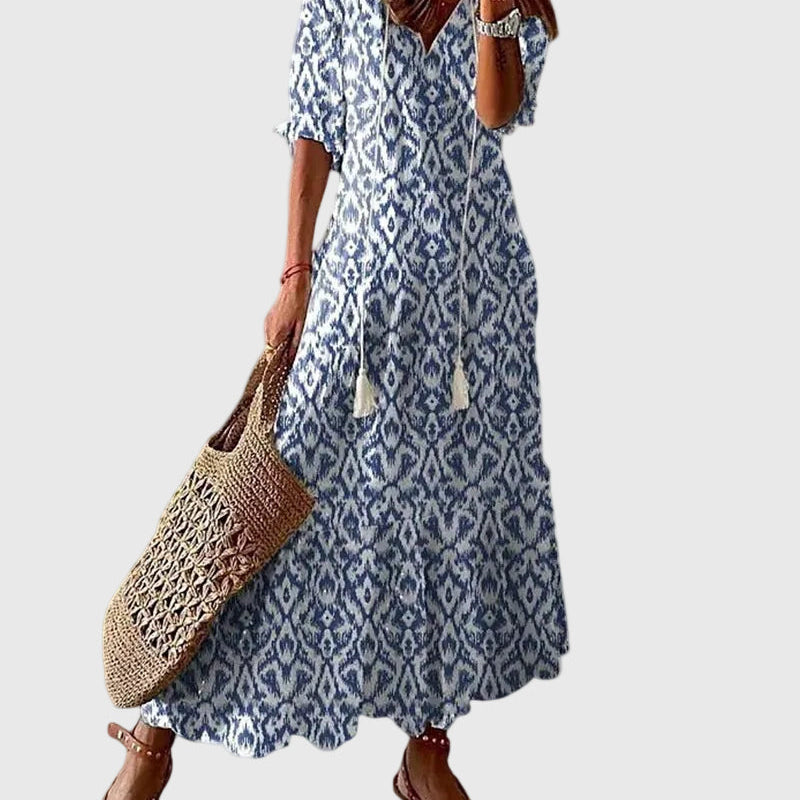 Amalia | Letnia sukienka maxi boho w stylu vintage | Iwona Warszawa