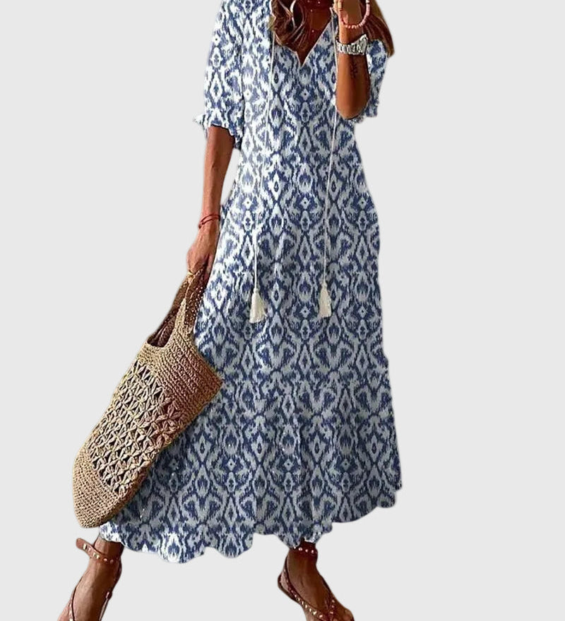 Amalia | Letnia sukienka maxi boho w stylu vintage | Iwona Warszawa
