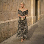 Madison | Elegancka sukienka w roślinne wzory | Iwona Warszawa