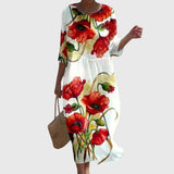 Hayley™ | Elegancka sukienka maxi w kwiaty - widok 4