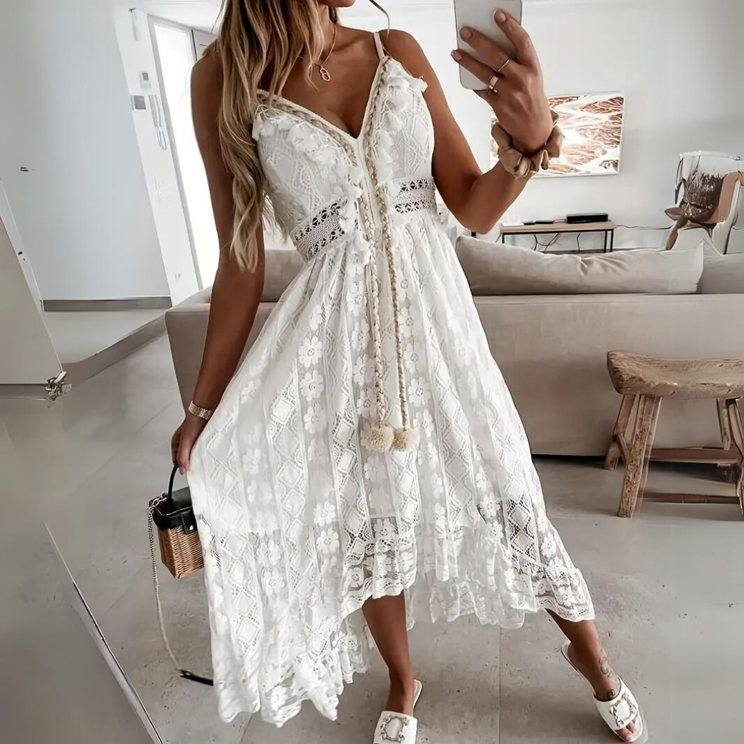 Raelene - Elegancka sukienka boho - widok 7