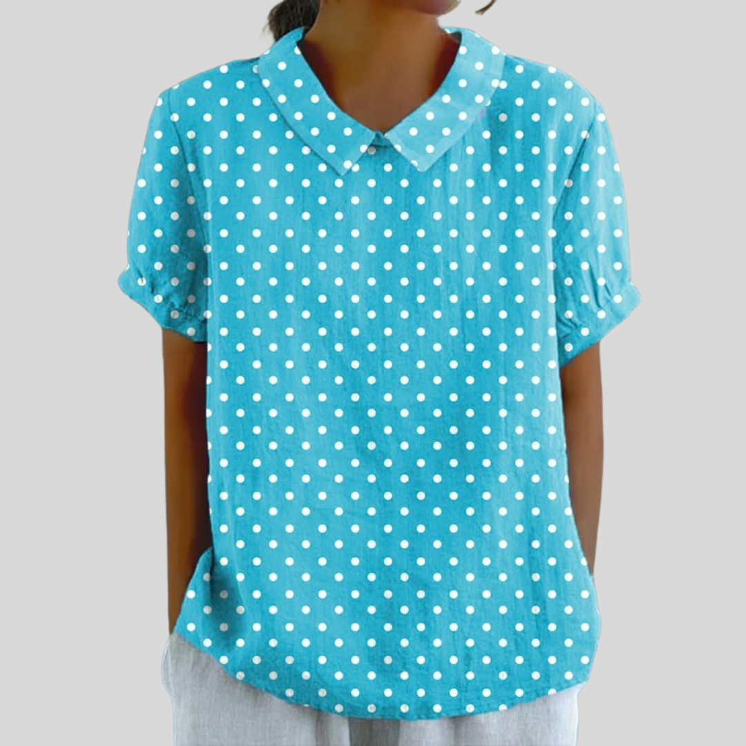 Top w kwiaty, elegancki komfort S | Iwona Warszawa