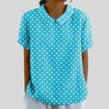 Top w kwiaty, elegancki komfort S | Iwona Warszawa