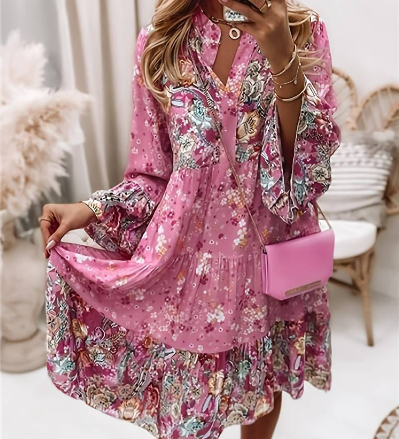Eira - Sukienka boho z nadrukiem - widok 2